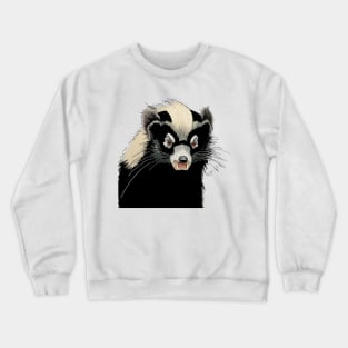 My Skunk is my Service Animal No. 1: This Means Stay Away! Crewneck Sweatshirt